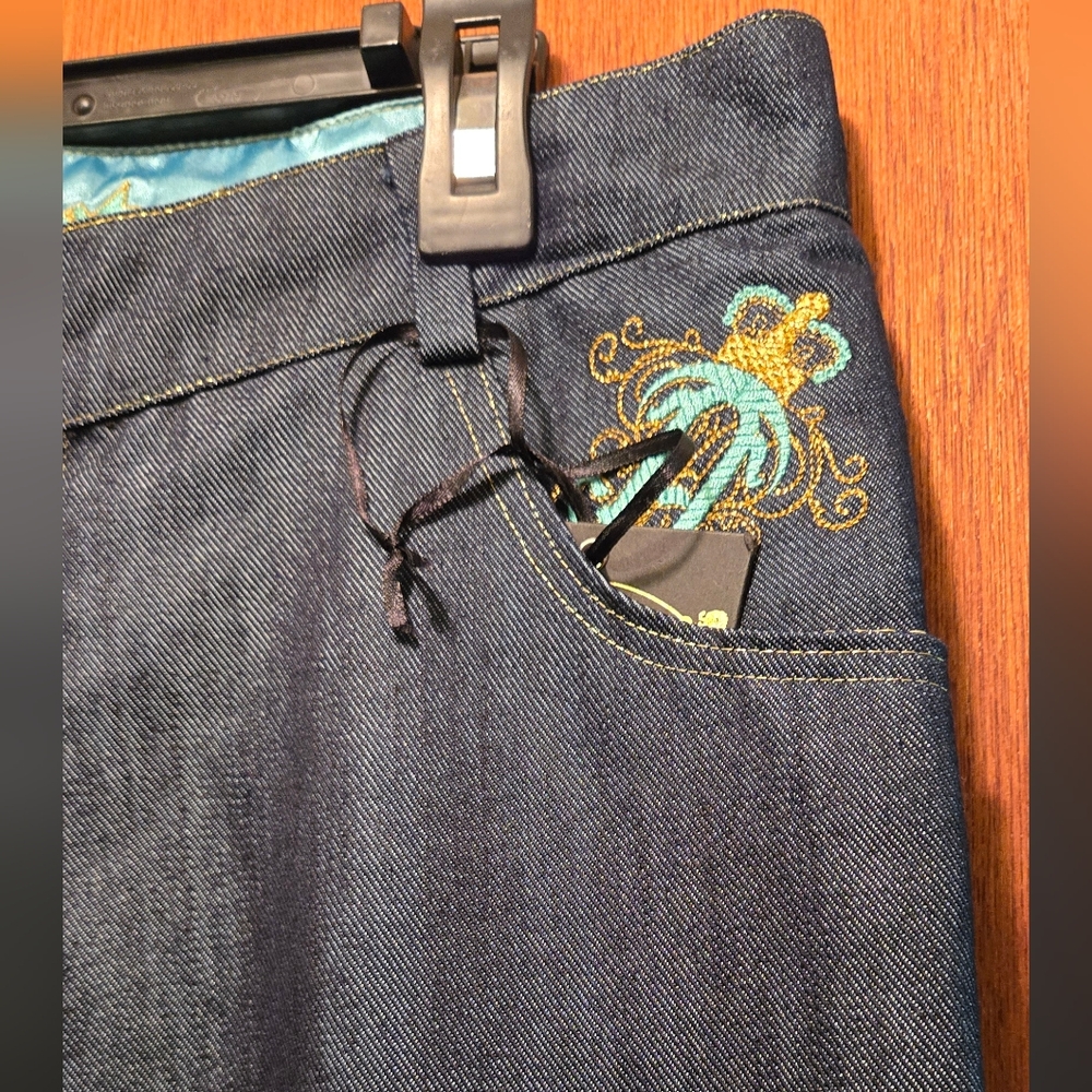 Aristabrat Luxury Embroidered Women's Jeans Sz16 See Measuments - Picture 3 of 10
